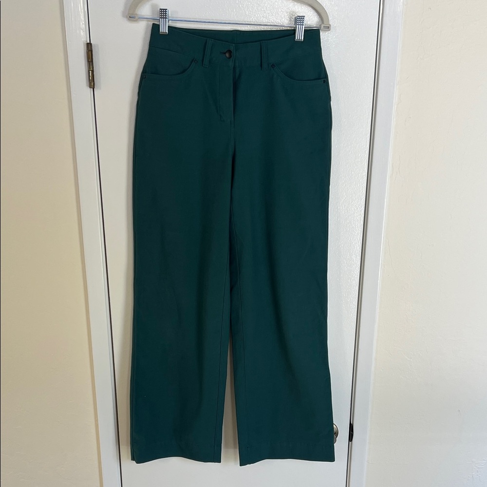 lululemon athletica Deep Green Wide Leg Pants